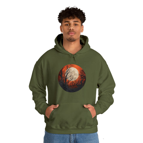Halloween Harvest Moon - Graphic Hooded Sweatshirt